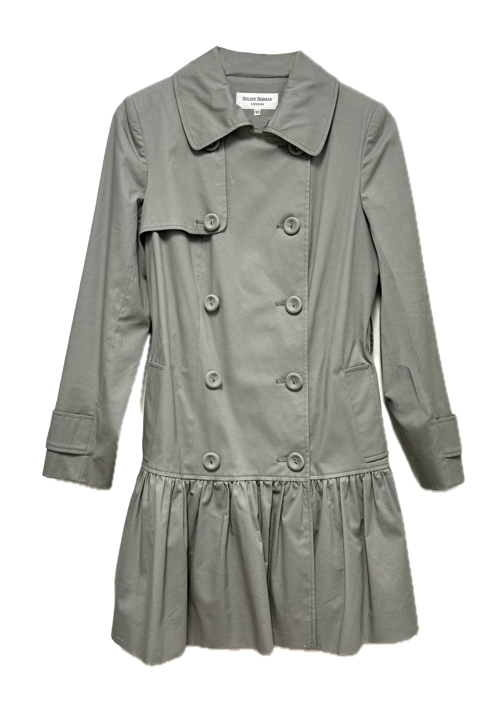 Dorothy Cotton-Rich Trench - size Small