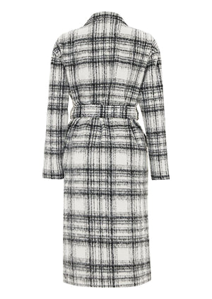 Carol Easy Wear Check Coat - sizes XS, S, M