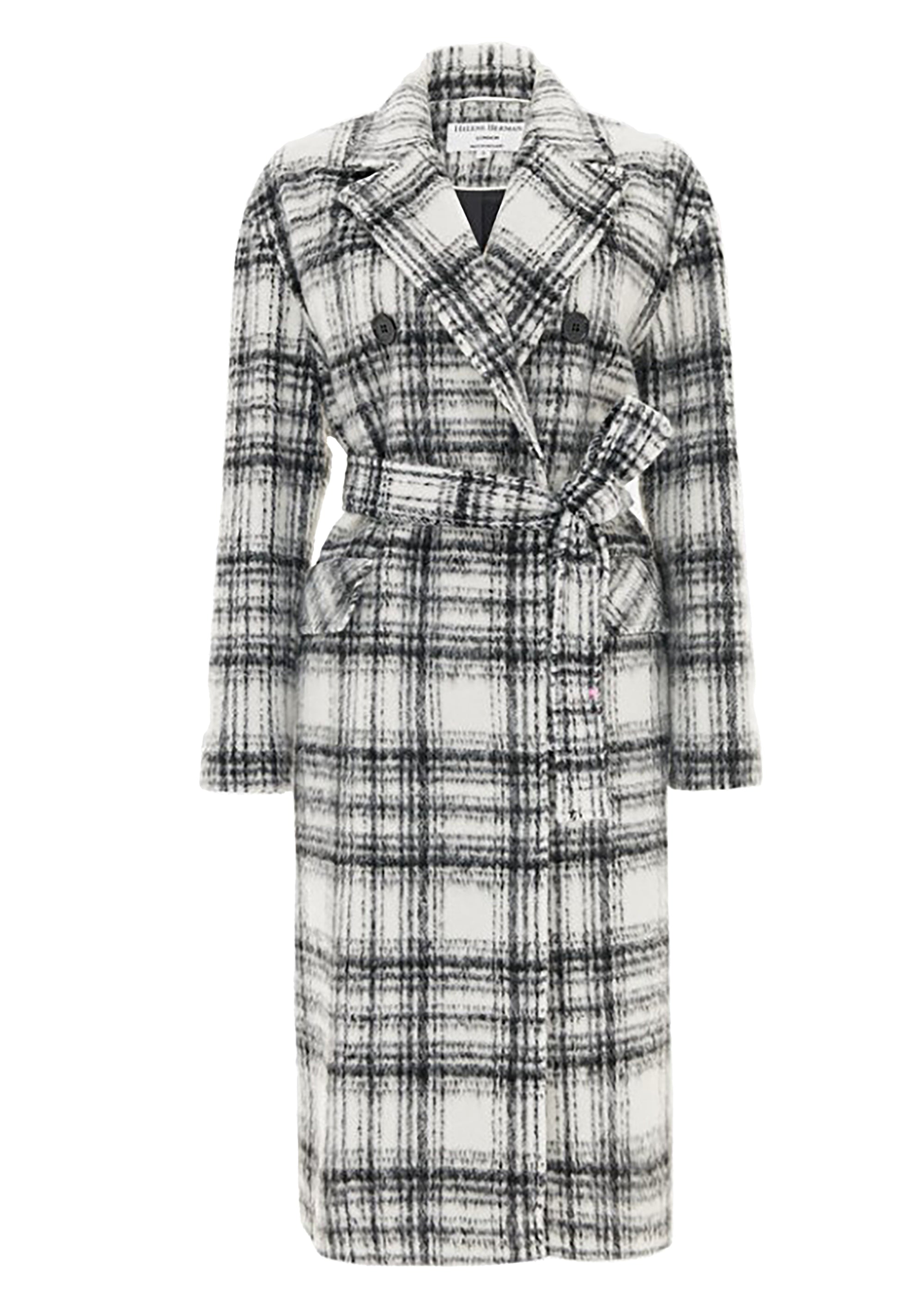 Carol Easy Wear Check Coat - sizes XS, S, M